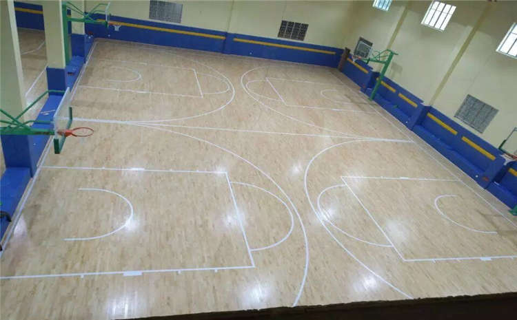 福建體育館專用運(yùn)動木地板定制